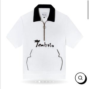 NEVER WORN Tombolo Cabana shirt size XS. White and navy.